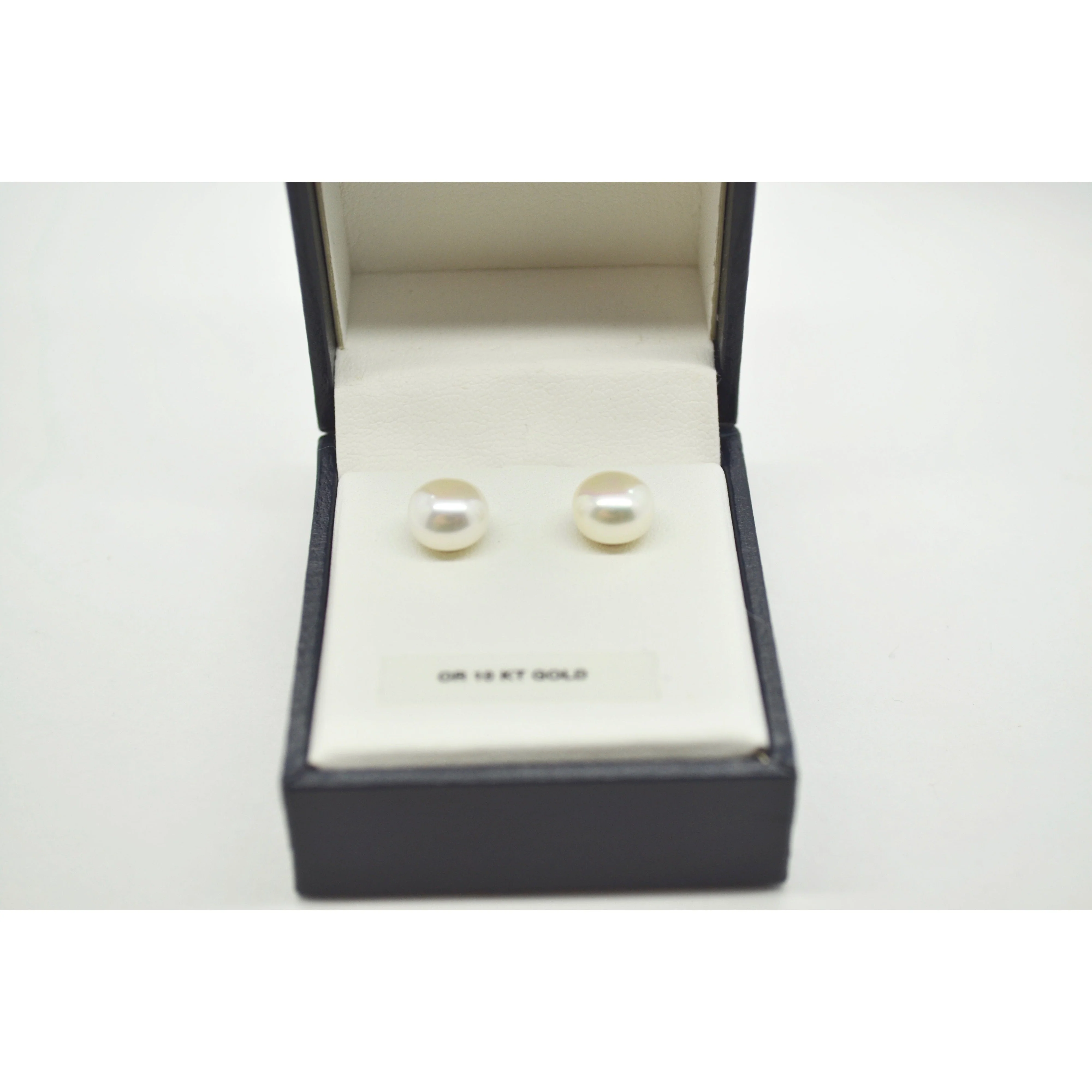 Fine Jewellery Pearl Stud Earrings 10K Yellow Gold - Image 2