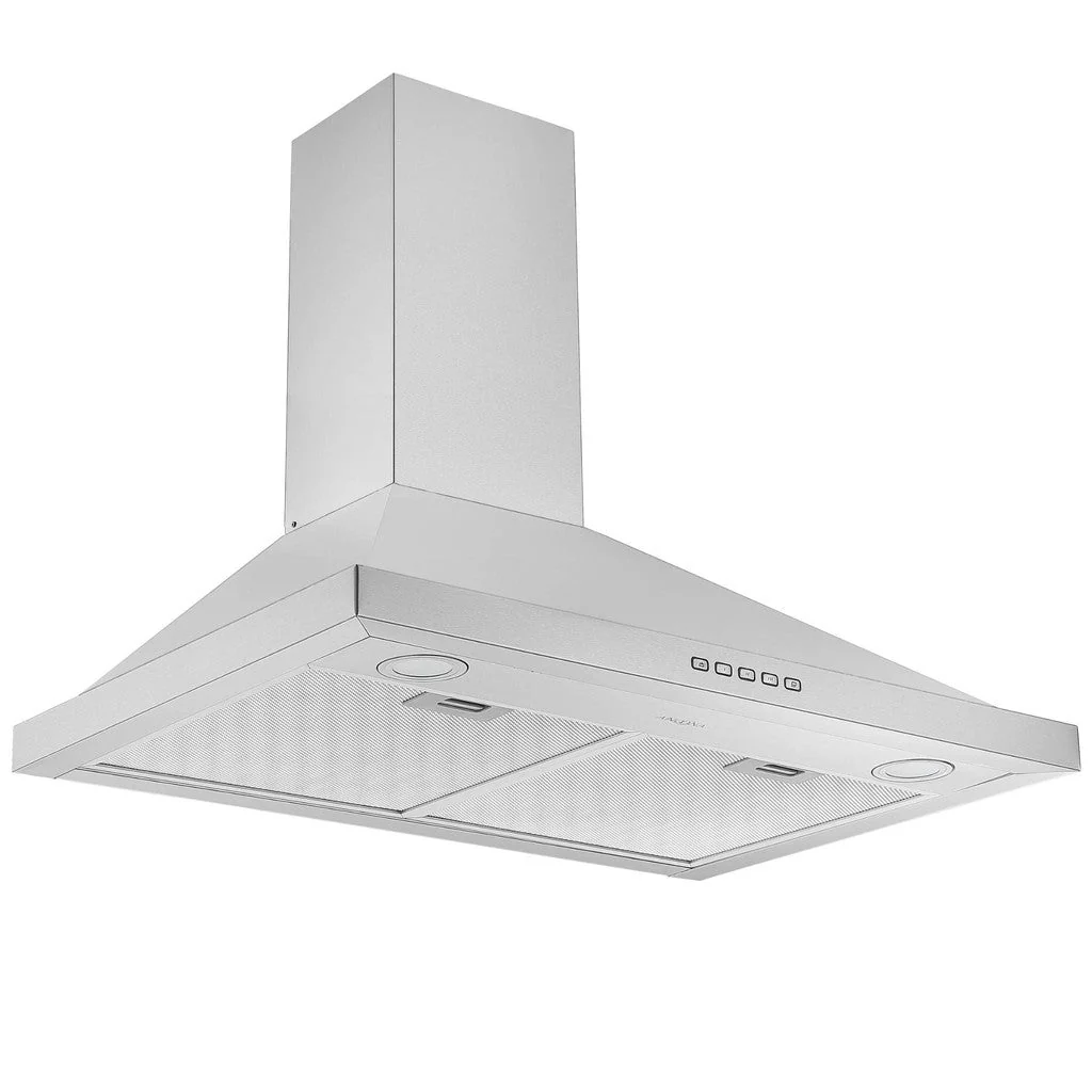 Ancona 30" Convertible WallMounted Pyramid Range Hood Stainless Steel AN-1161 - Image 4
