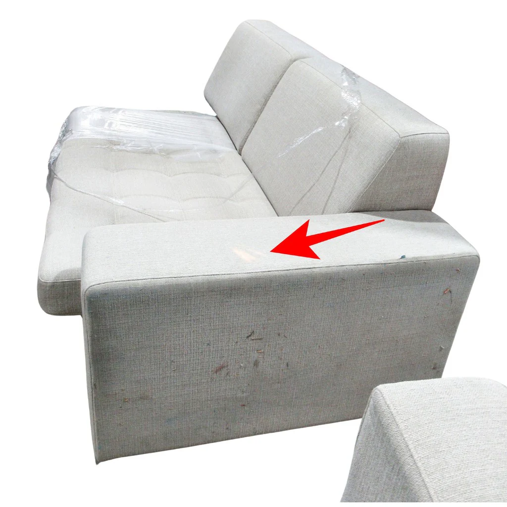 4 Piece Sectional Sofa w/ Chaise Beige - Image 10