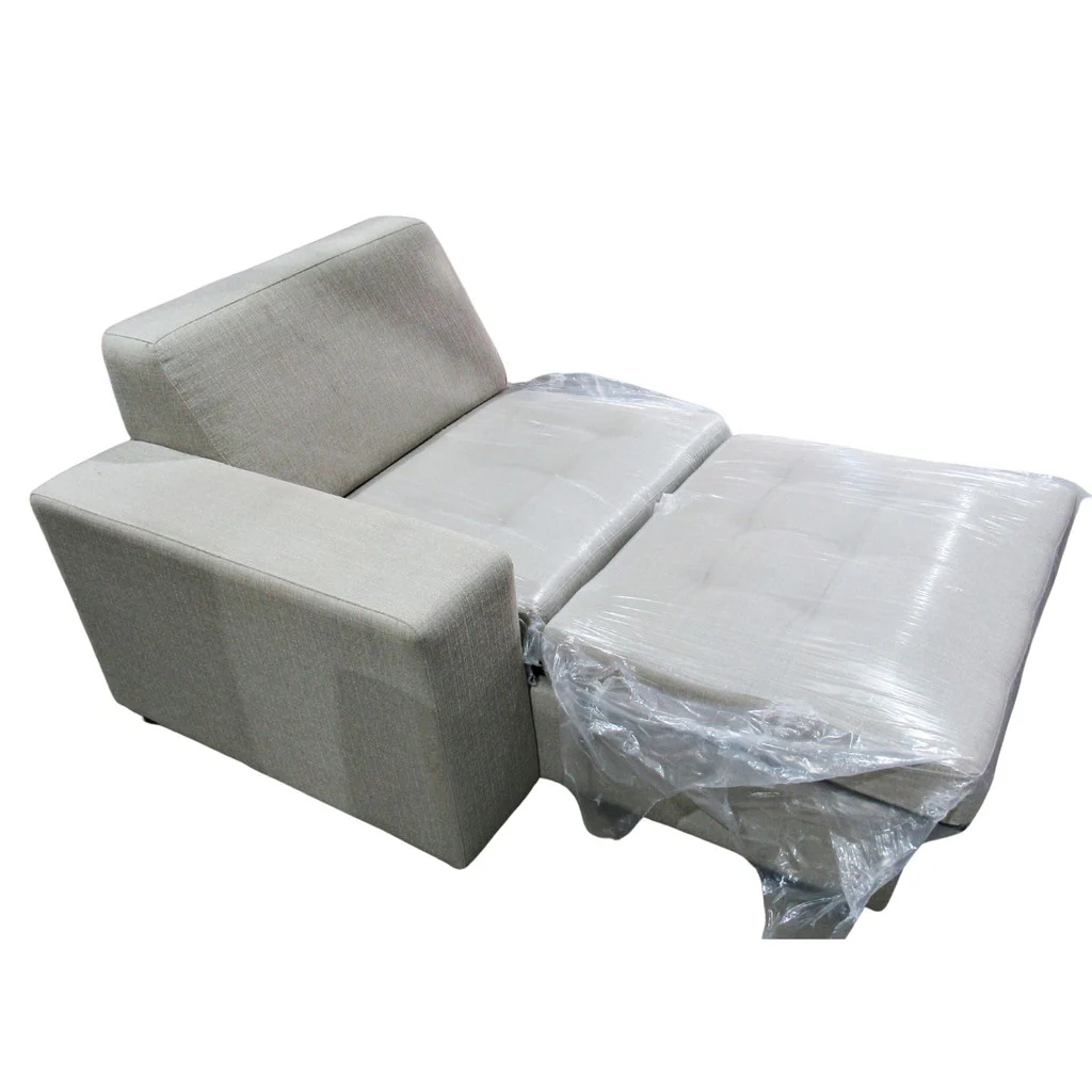 4 Piece Sectional Sofa w/ Chaise Beige - Image 7