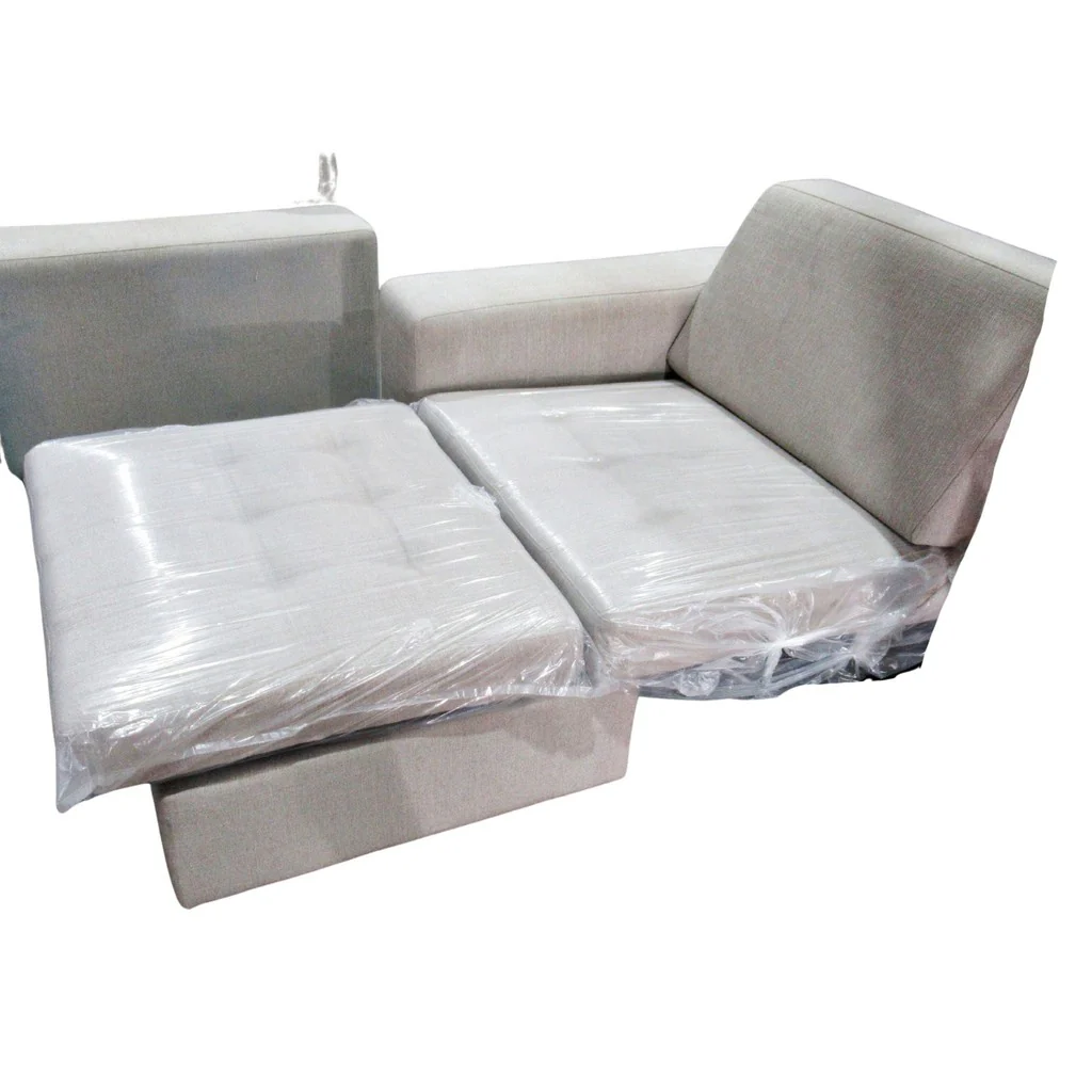 4 Piece Sectional Sofa w/ Chaise Beige - Image 8