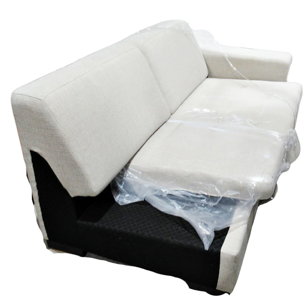 4 Piece Sectional Sofa w/ Chaise Beige - Image 9