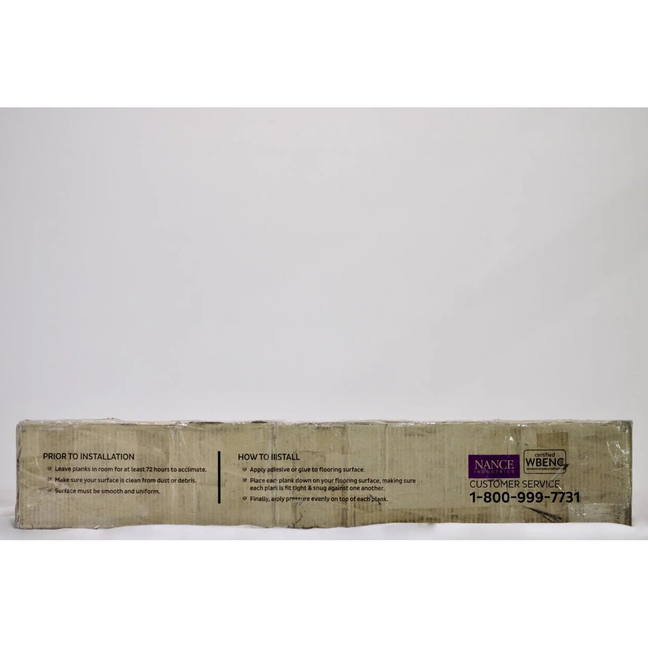 Nance Industries 2mm Luxury Vinyl Plank Gunstock Light 6" x 36" - Image 3