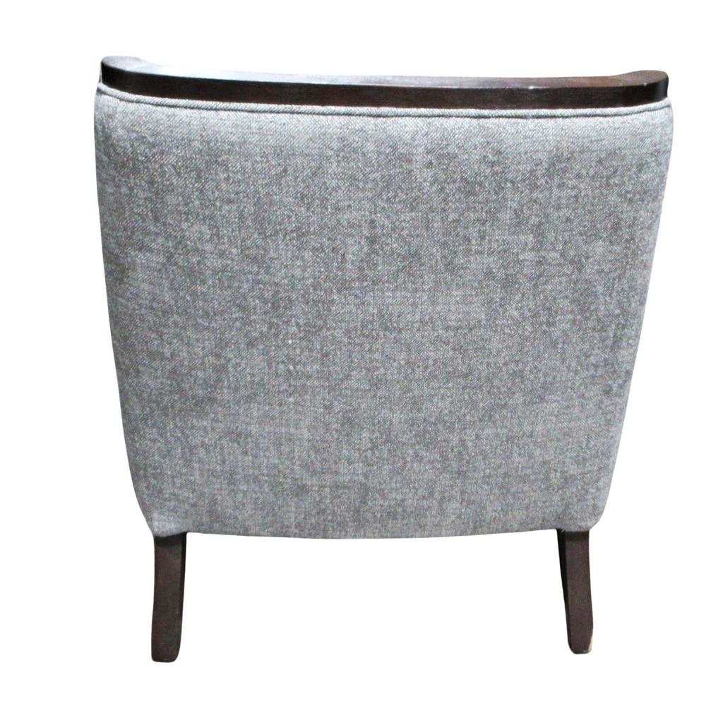 Unbranded Accent Chair with Wood Trim Brown - Image 2