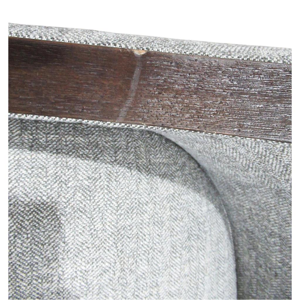 Unbranded Accent Chair with Wood Trim Brown - Image 5