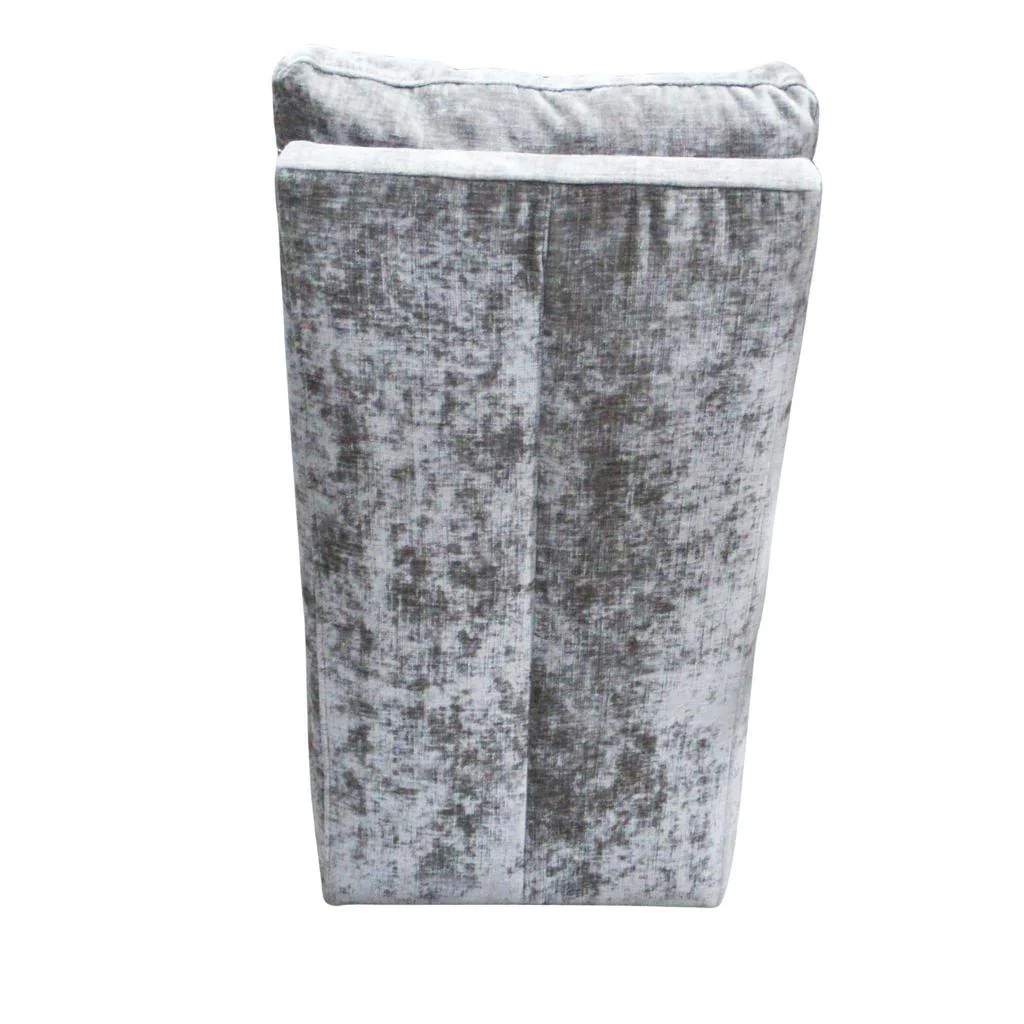 Aiden & Ivy Armless Fabric Dining Chair Grey - Image 4