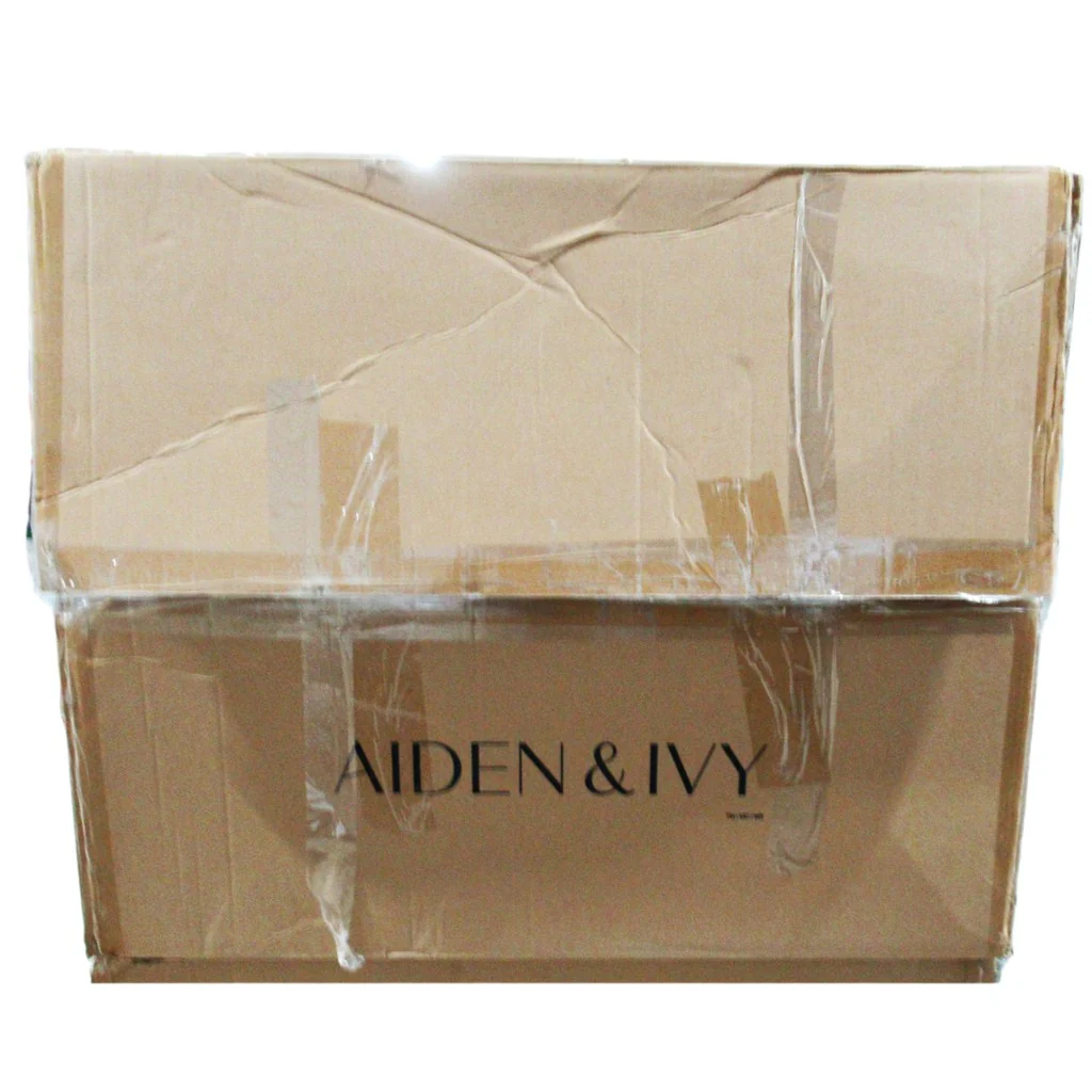 Aiden & Ivy Fabric Sling Chair Beige - Image 4