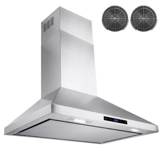 AKDY 30" Wall Mount SS Touch Control Range Hood