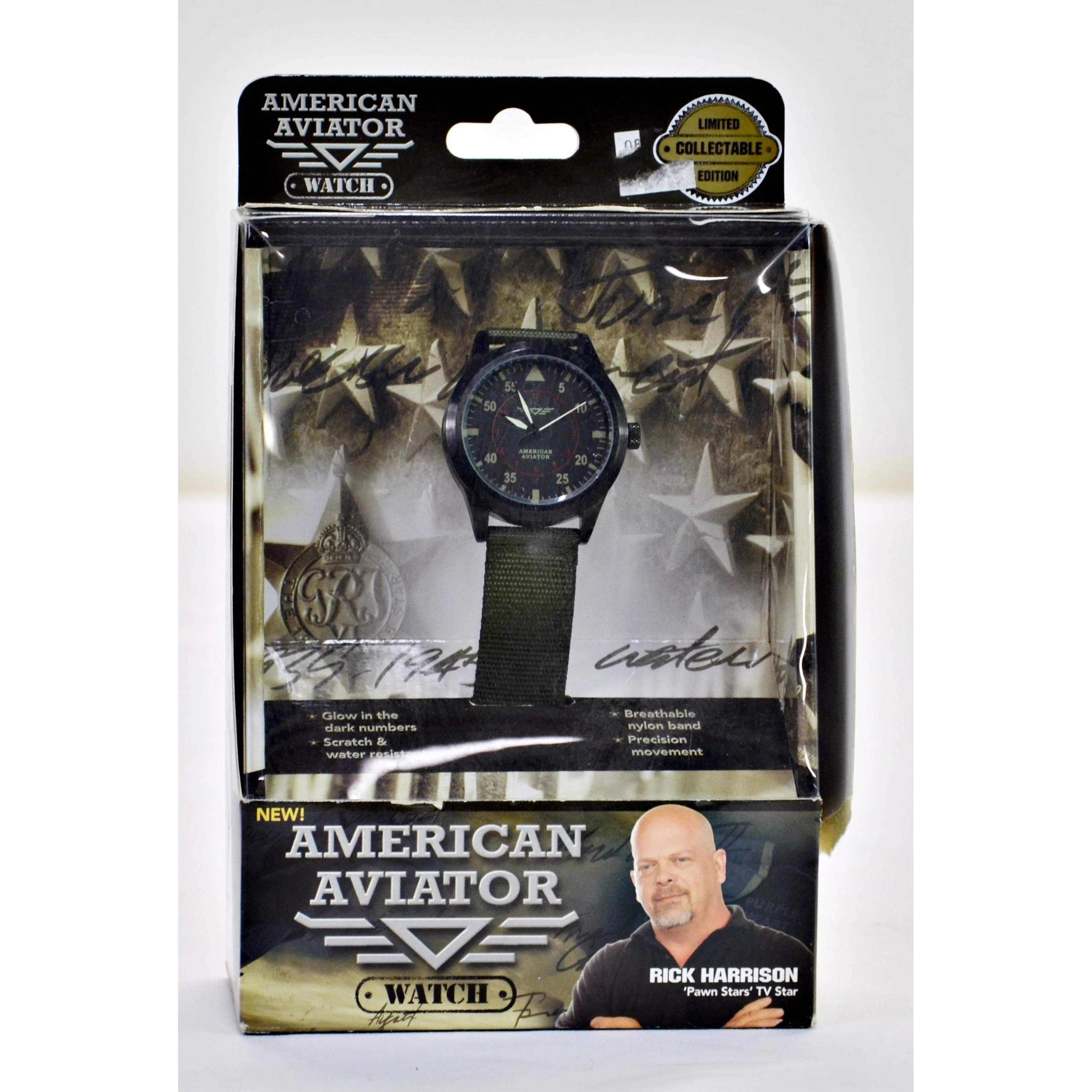 American Aviator Unisex (Rick Harrison) Limited Edition Watch Black - Image 6