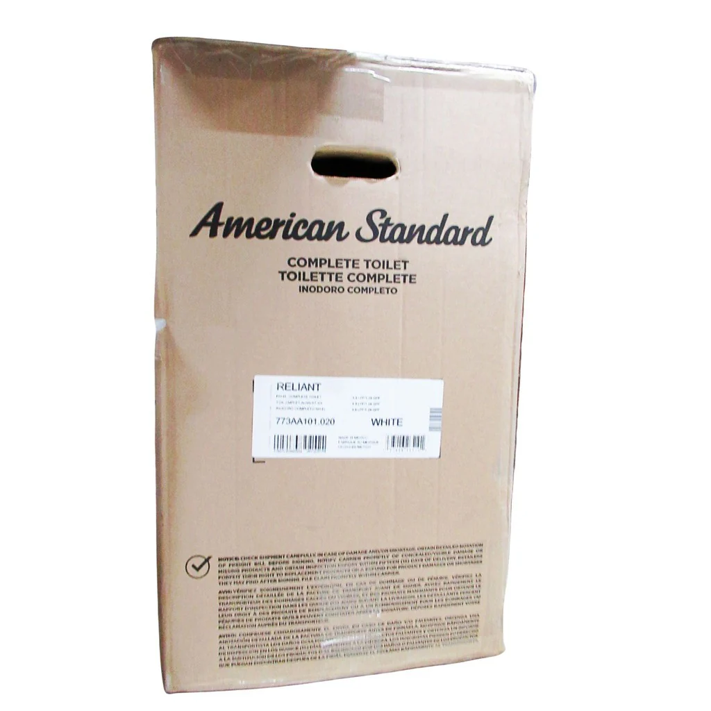 American Standard Reliant Two-Piece Elongated Toilet w/Seat White - Image 4
