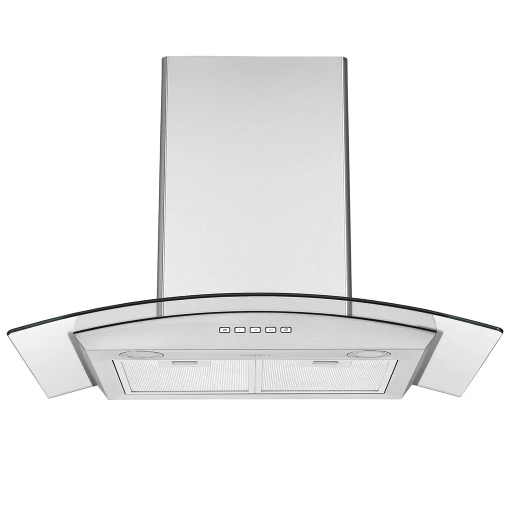 Ancona 30 in. Convertible Wall-Mounted Glass Canopy Range Hood - Image 2