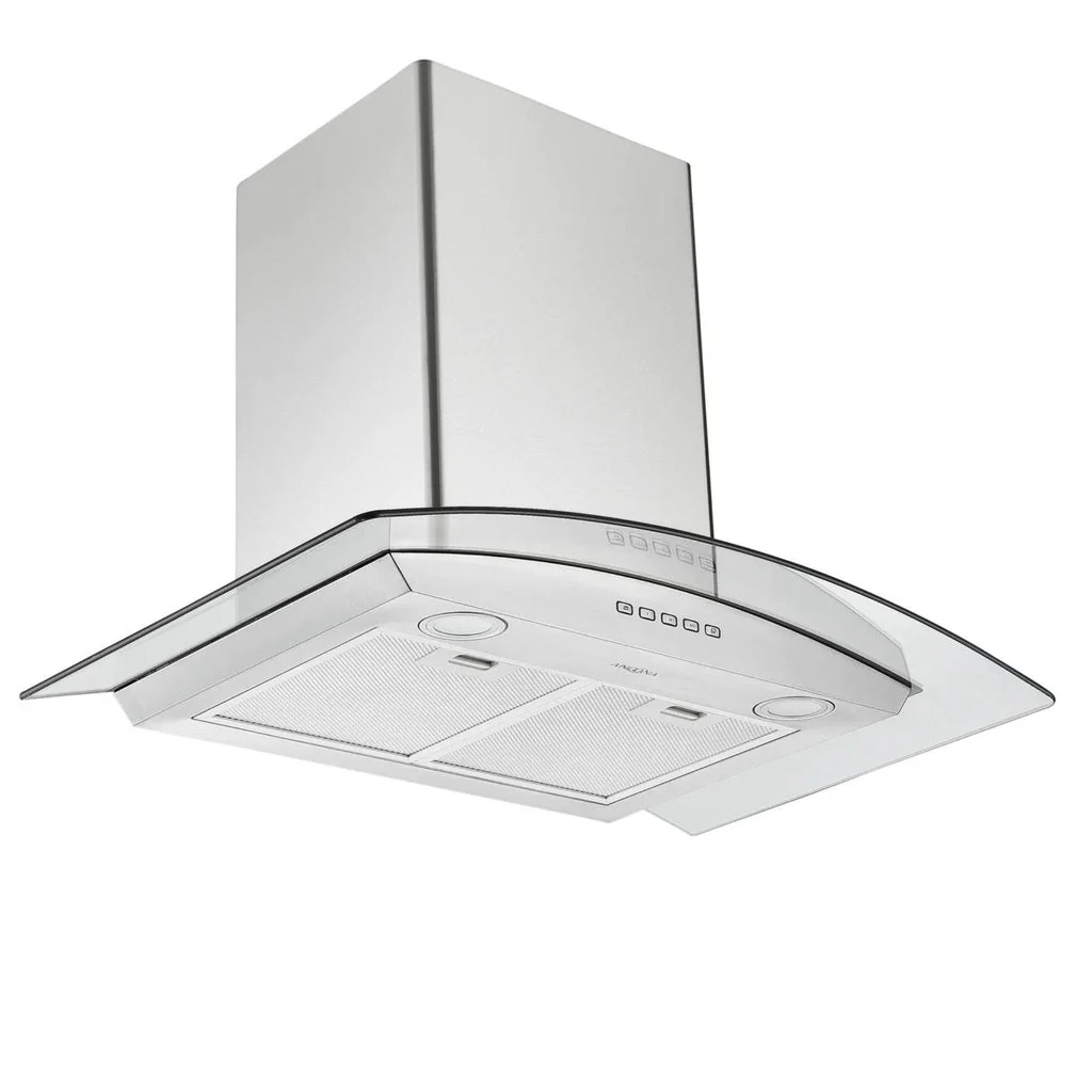 Ancona 30 in. Convertible Wall-Mounted Glass Canopy Range Hood - Image 3