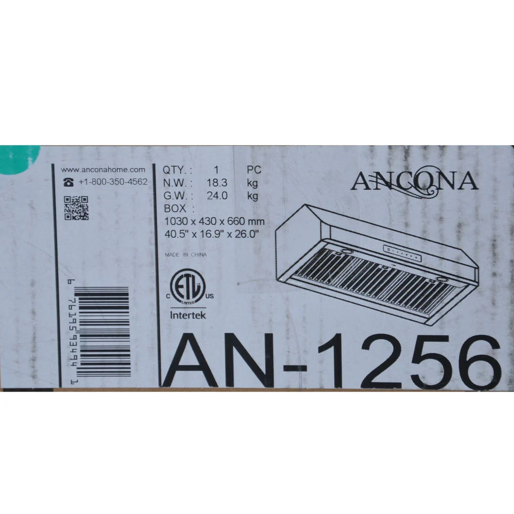 Ancona AN-1256 36" Pro Series Undercabinet Stainless Steel Range Hood - Image 5