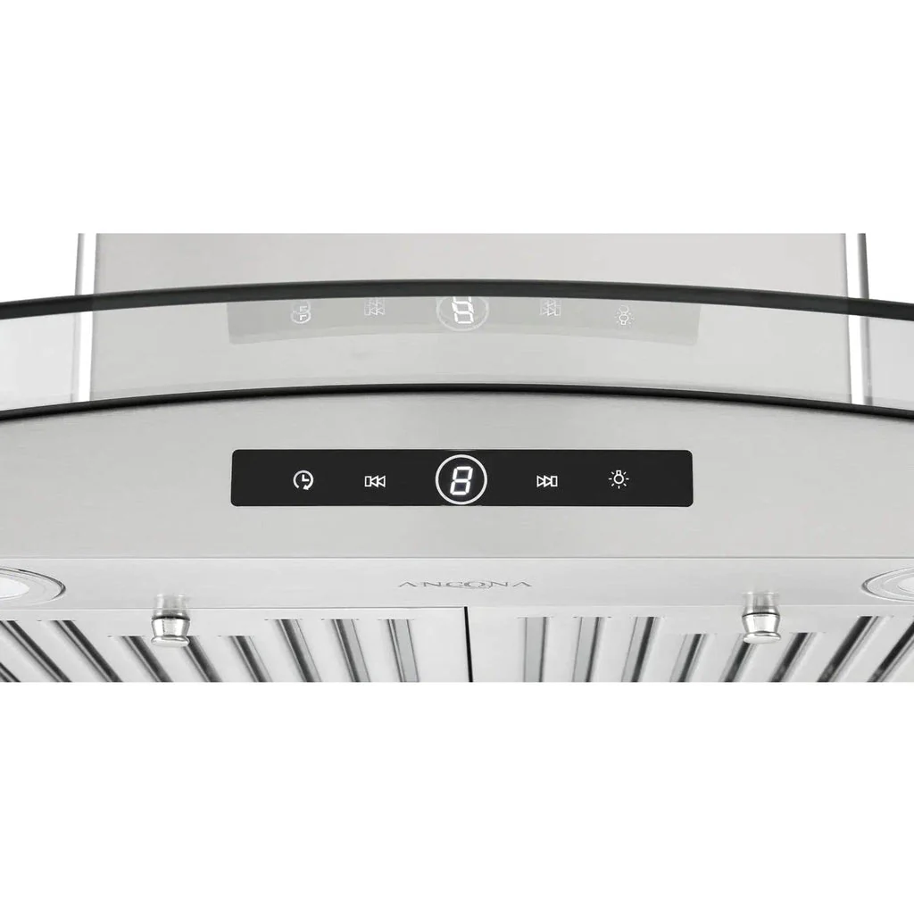 Ancona Convertible Wall Mount Glass Canopy AN-1536 36 Inch Stainless - Image 3
