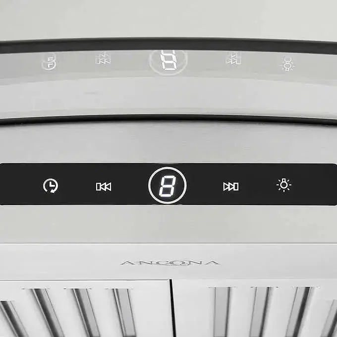 Ancona Convertible Wall-Mount with Glass Range Hood 36 Inch Stainless - Image 5