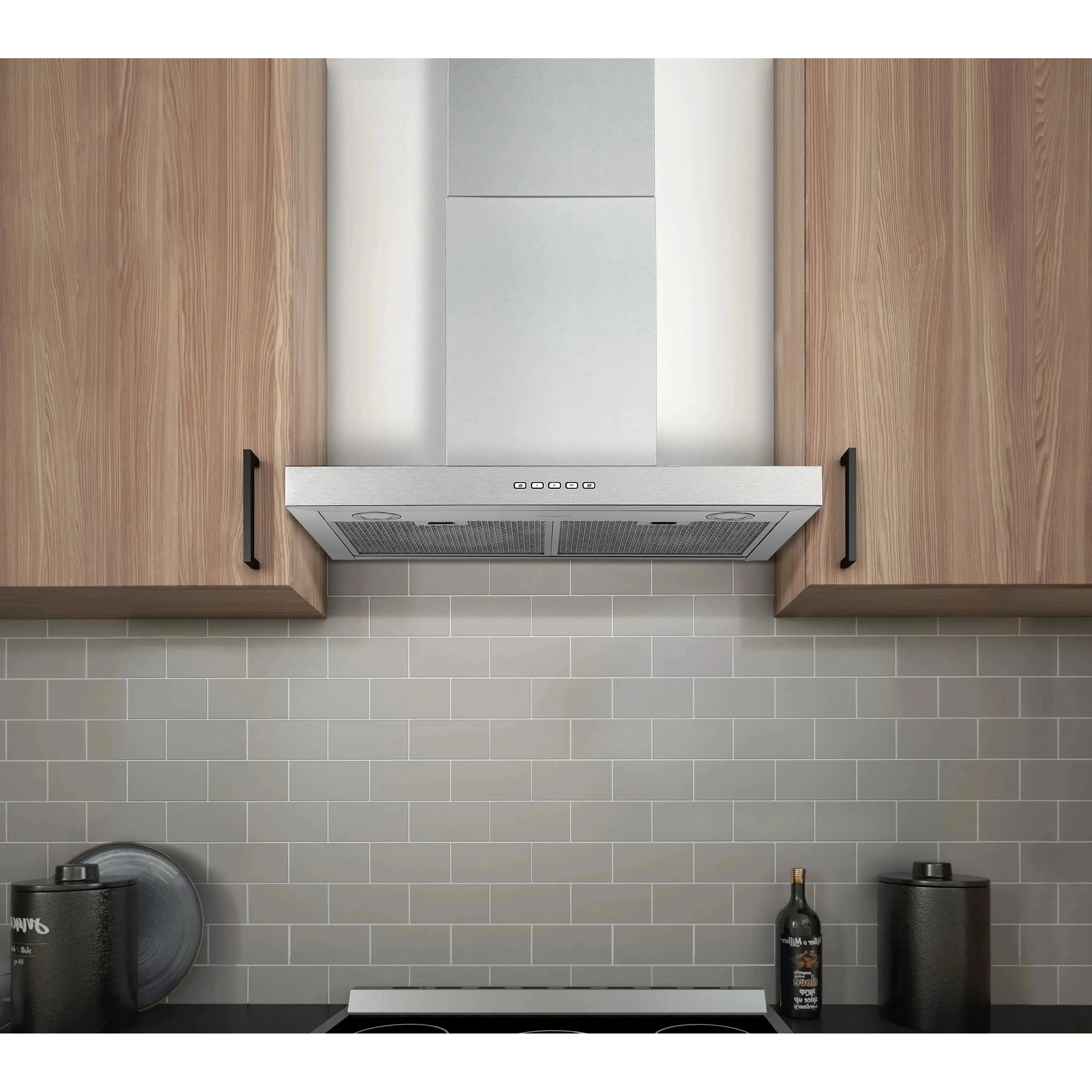 Ancona Convertible Wall Mount Rectangular Range Hood 30 Inch Stainless - Image 5