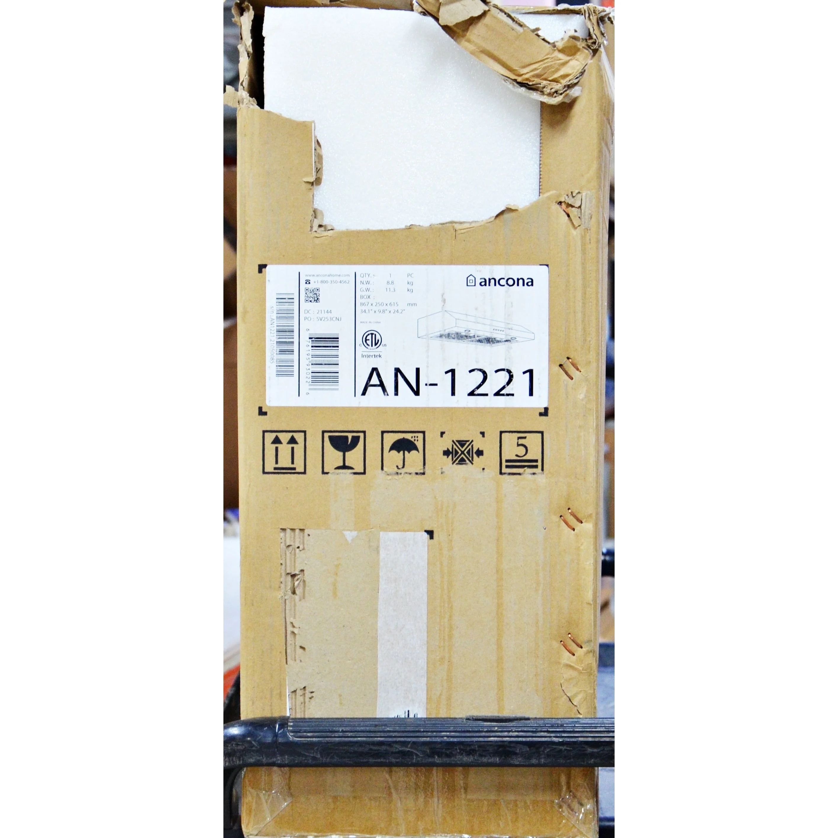 Ancona Slim SD330 Under Cabinet Range Hood - Image 8