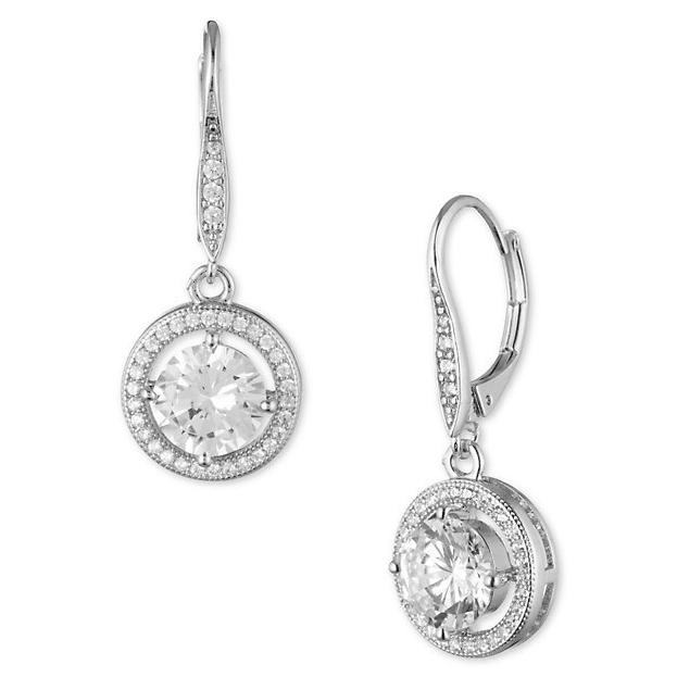 Anne Klein Cubic Zirconia Round Drop Earrings