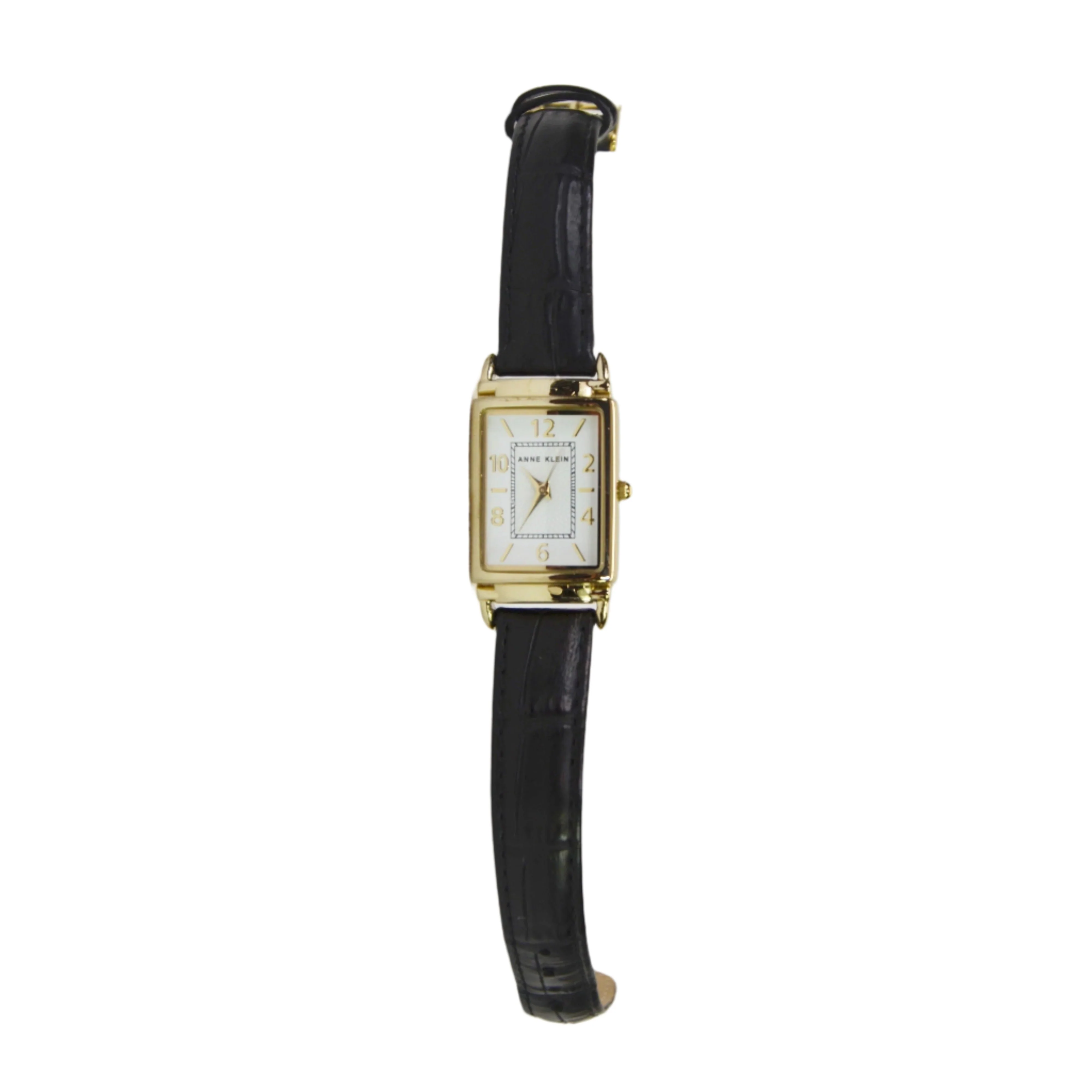 Anne Klein Women's Black Leather Strap Watch AK/N2394 - Image 2