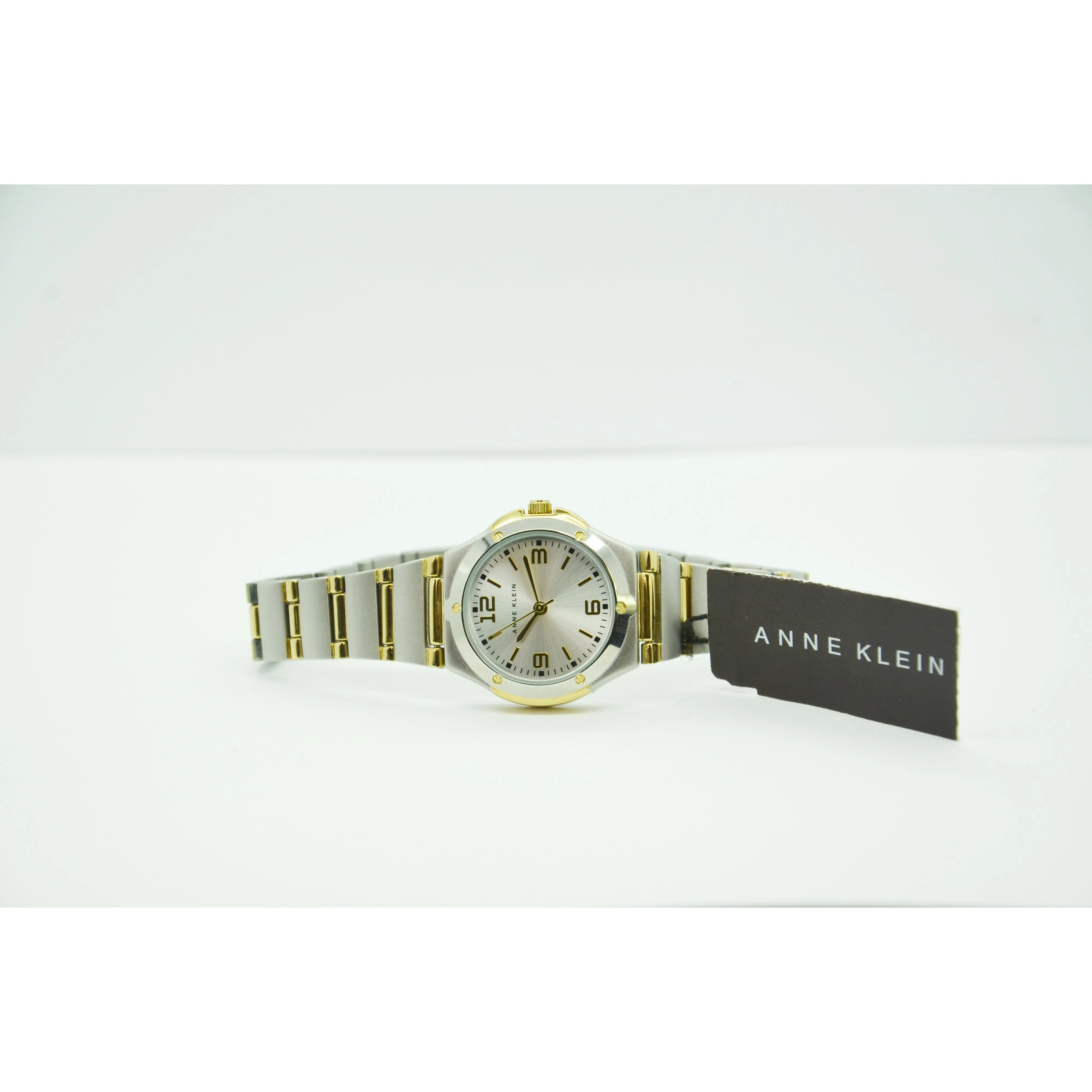 Anne Klein Women's Two Tone Round Dress Watch 108655SVTT