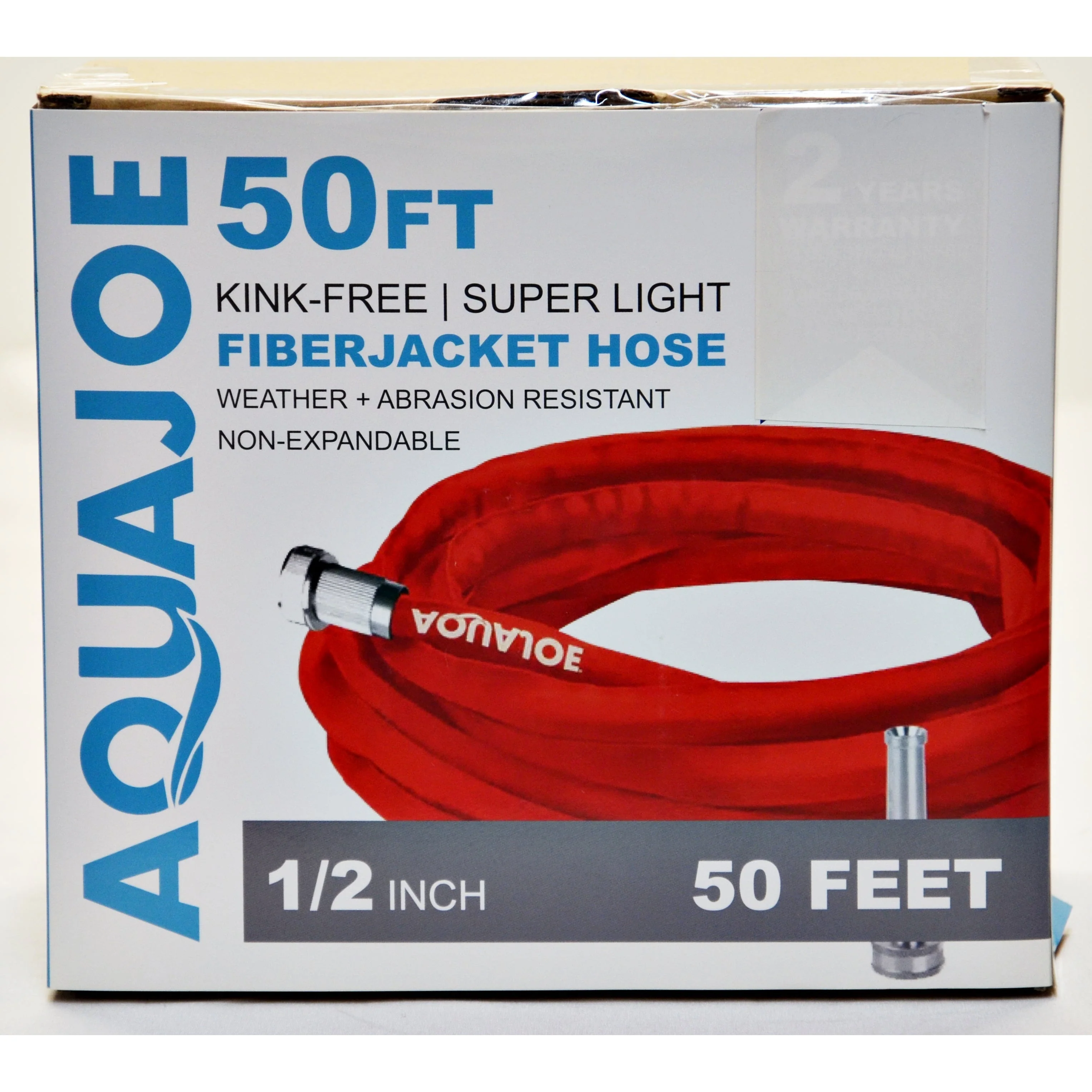 Aqua Joe Fiberjacket Kink-Free Garden Hose 50FT Red - Image 5