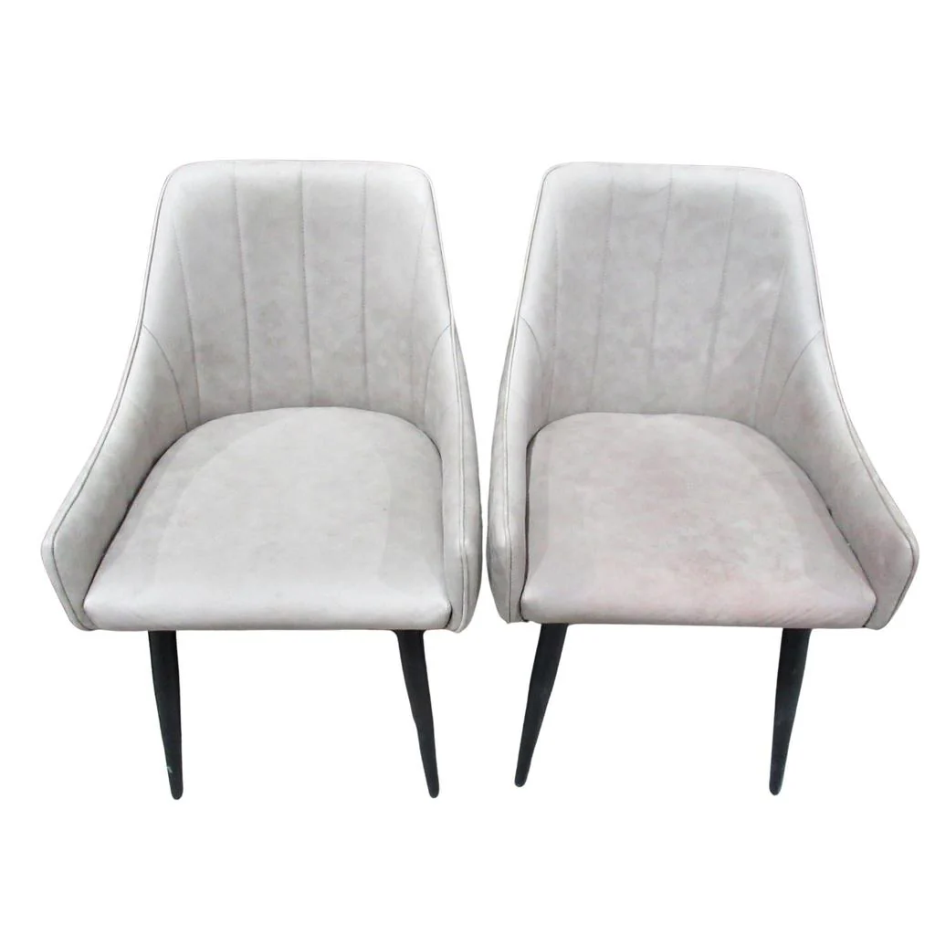 Ari Modern Dining Chair 2 Pack with Black Legs Brown