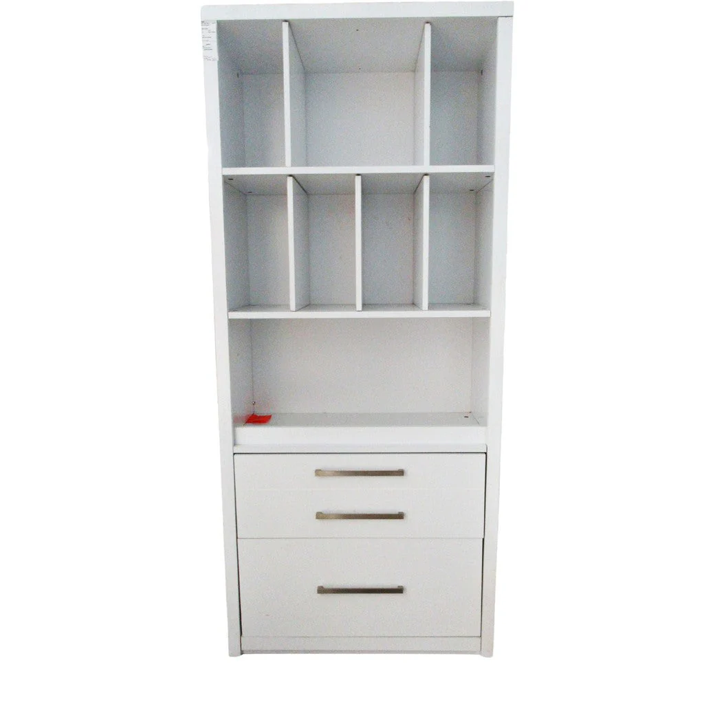 Tresanti Prescott Bookcase with Customizable Storage White