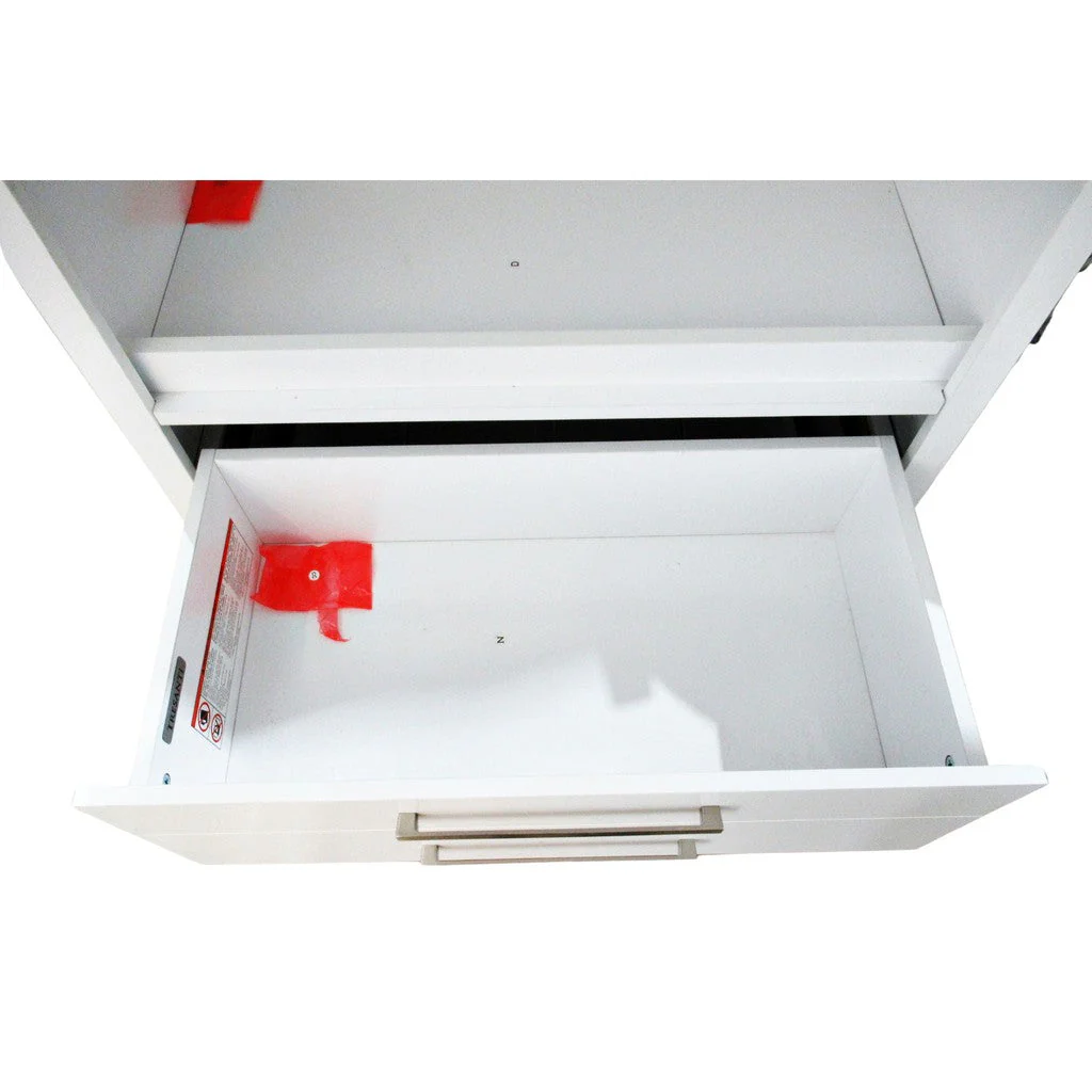 Tresanti Prescott Bookcase with Customizable Storage White - Image 3