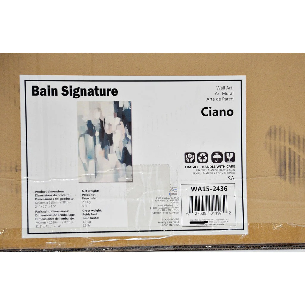 Bain Signature Ciano Abstract Wall Art - Image 4