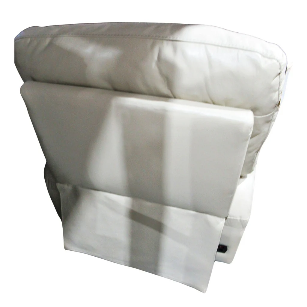 Barcalounger Top-grain Leather Power Rocker Recliner Cream - Image 3