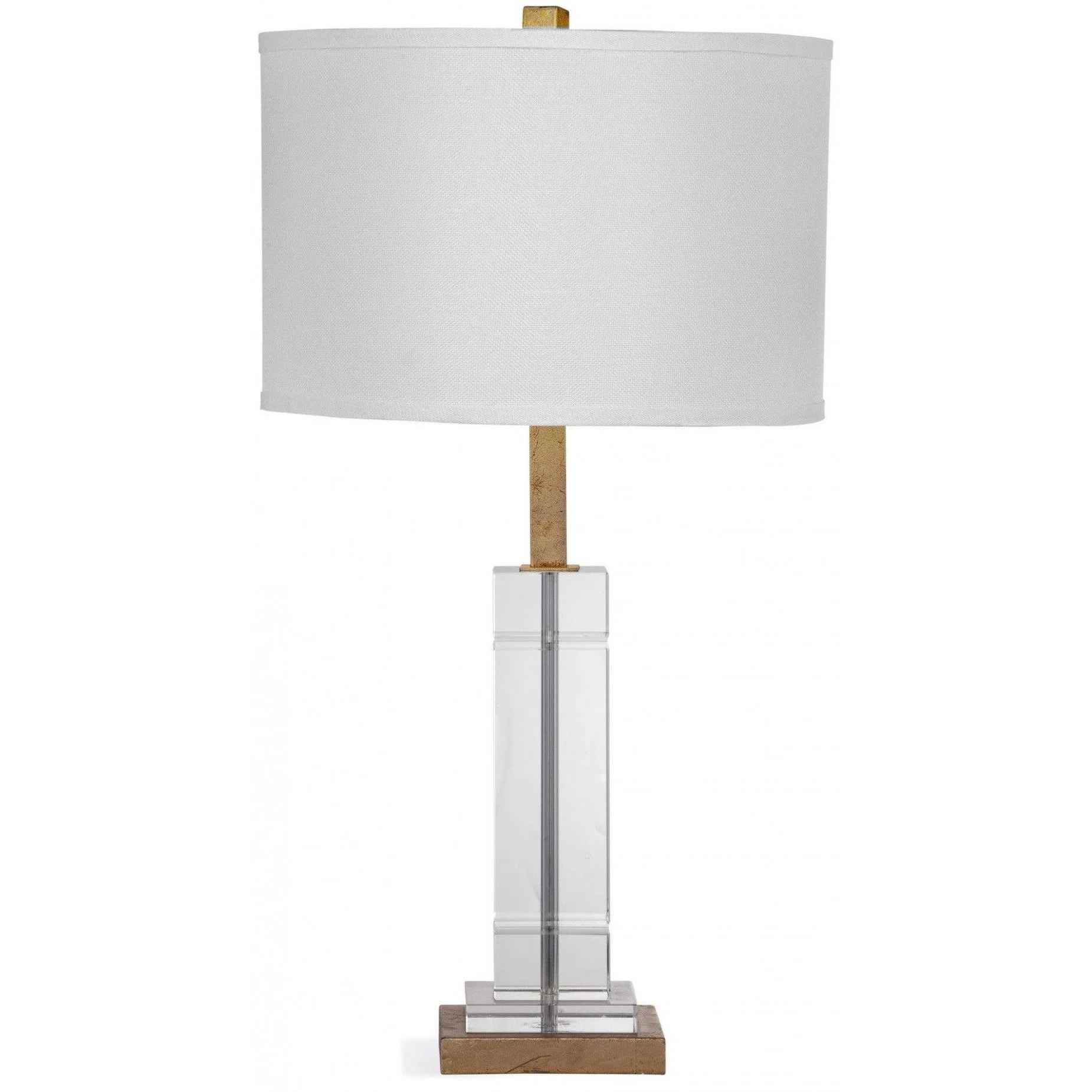 Bassett Mirror Company Mitchum Table Lamp Clear/ Gold