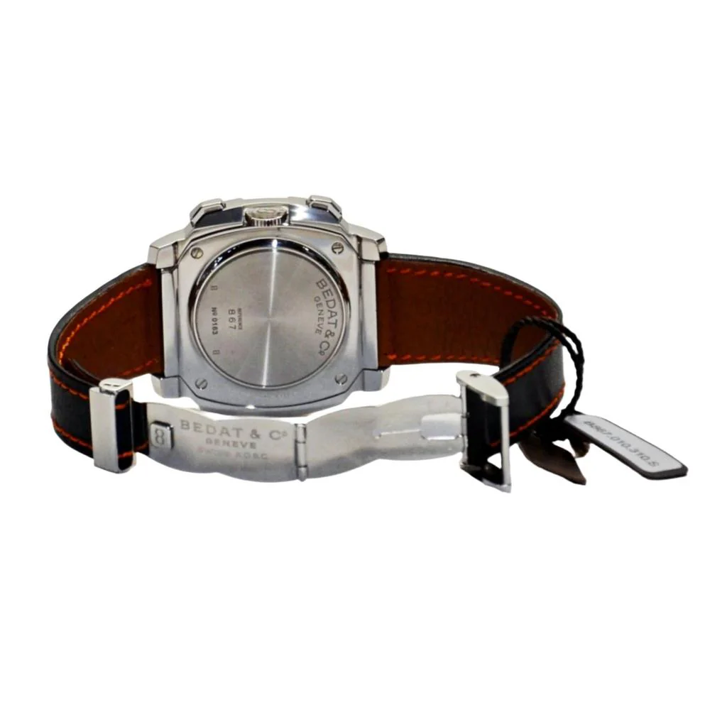 Bedat & Co. Geneve No. 8 Men's SS Case Automatic Chronograph Black Watch - Image 7