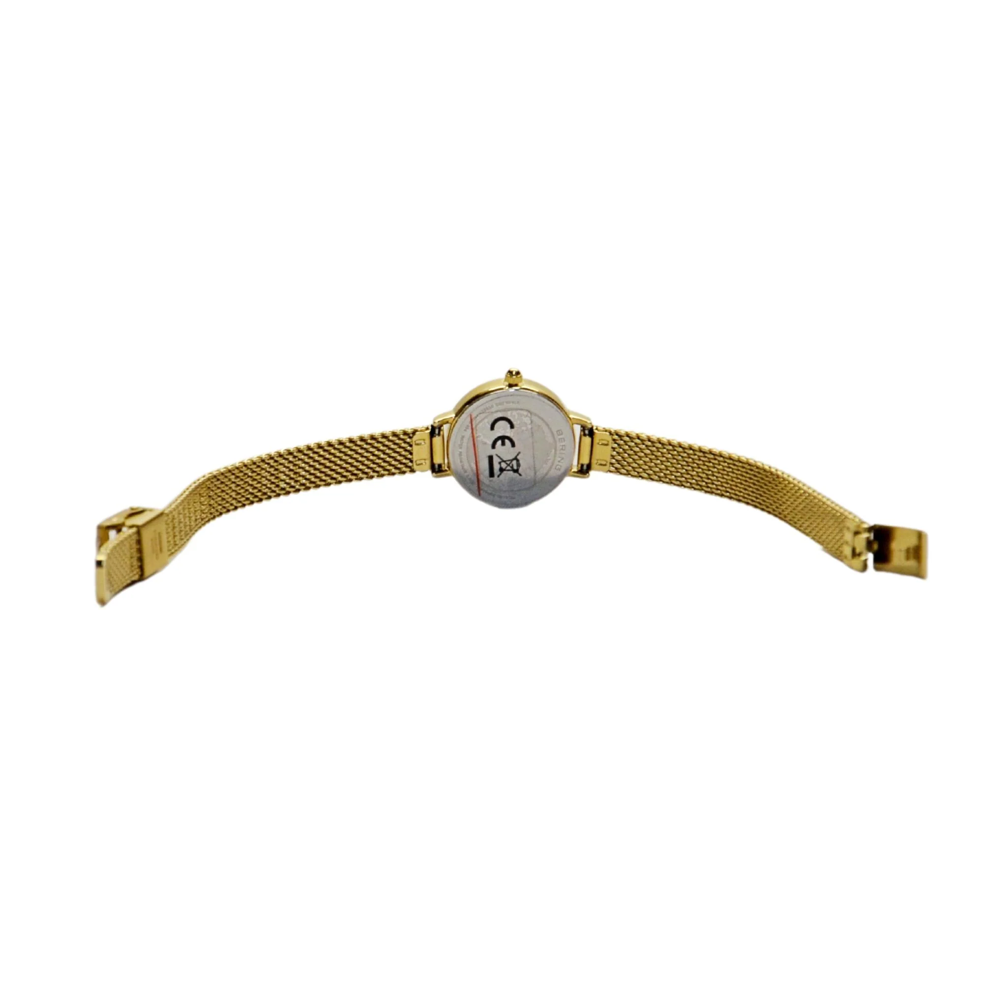 Bering Women's 11022-334 Gold Mesh Bracelet w/ White Dial Watch - Image 3