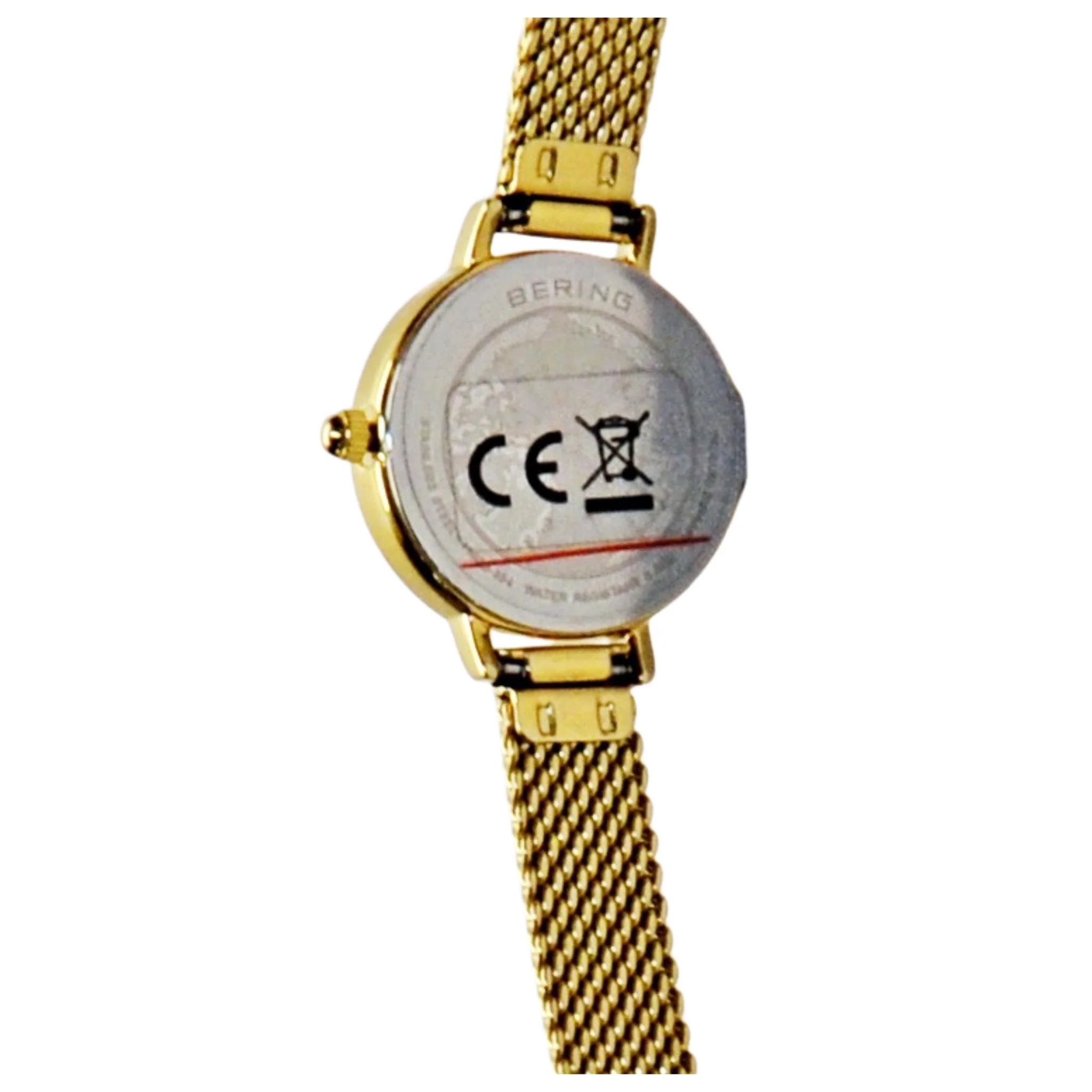 Bering Women's 11022-334 Gold Mesh Bracelet w/ White Dial Watch - Image 4