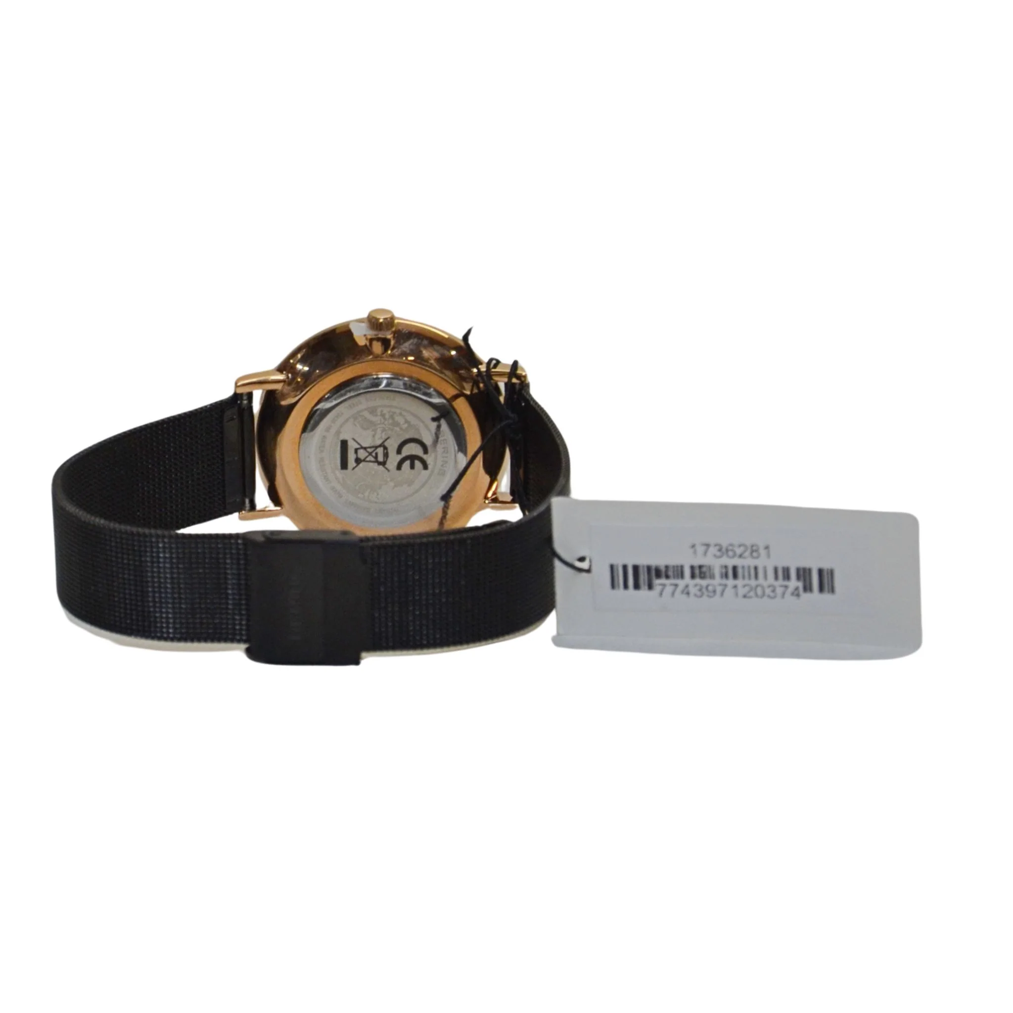 BERING Classic Analog Casual Watch - Black/Rose Gold - Image 3