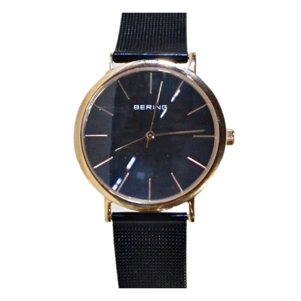 BERING Classic Analog Casual Watch - Black&Rose Gold - Image 2