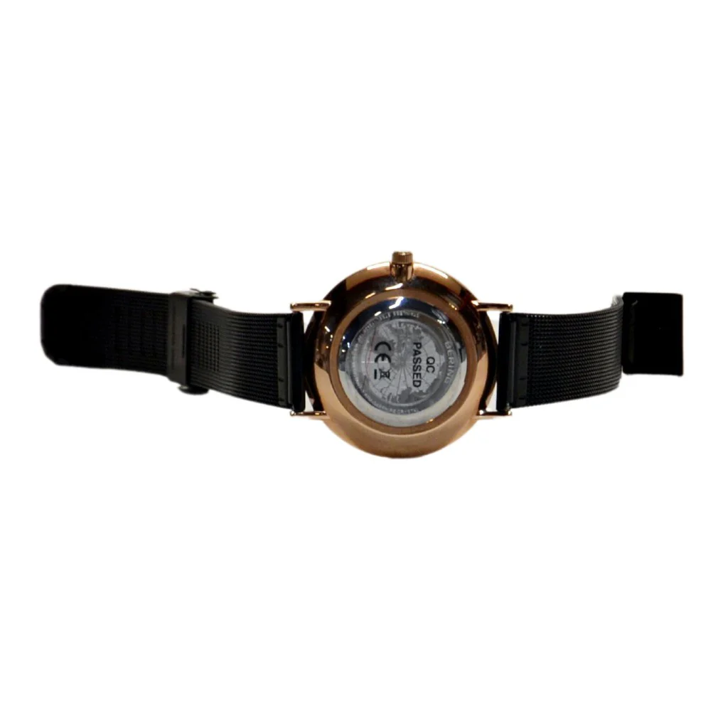 Bering Classic Ladies Analog Casual Watch Black/Rose Gold - Image 5