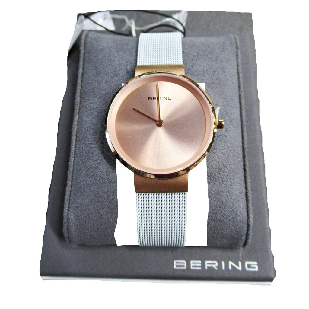 Bering Classic Ladies Watch Brushed Rose Gold - Image 5
