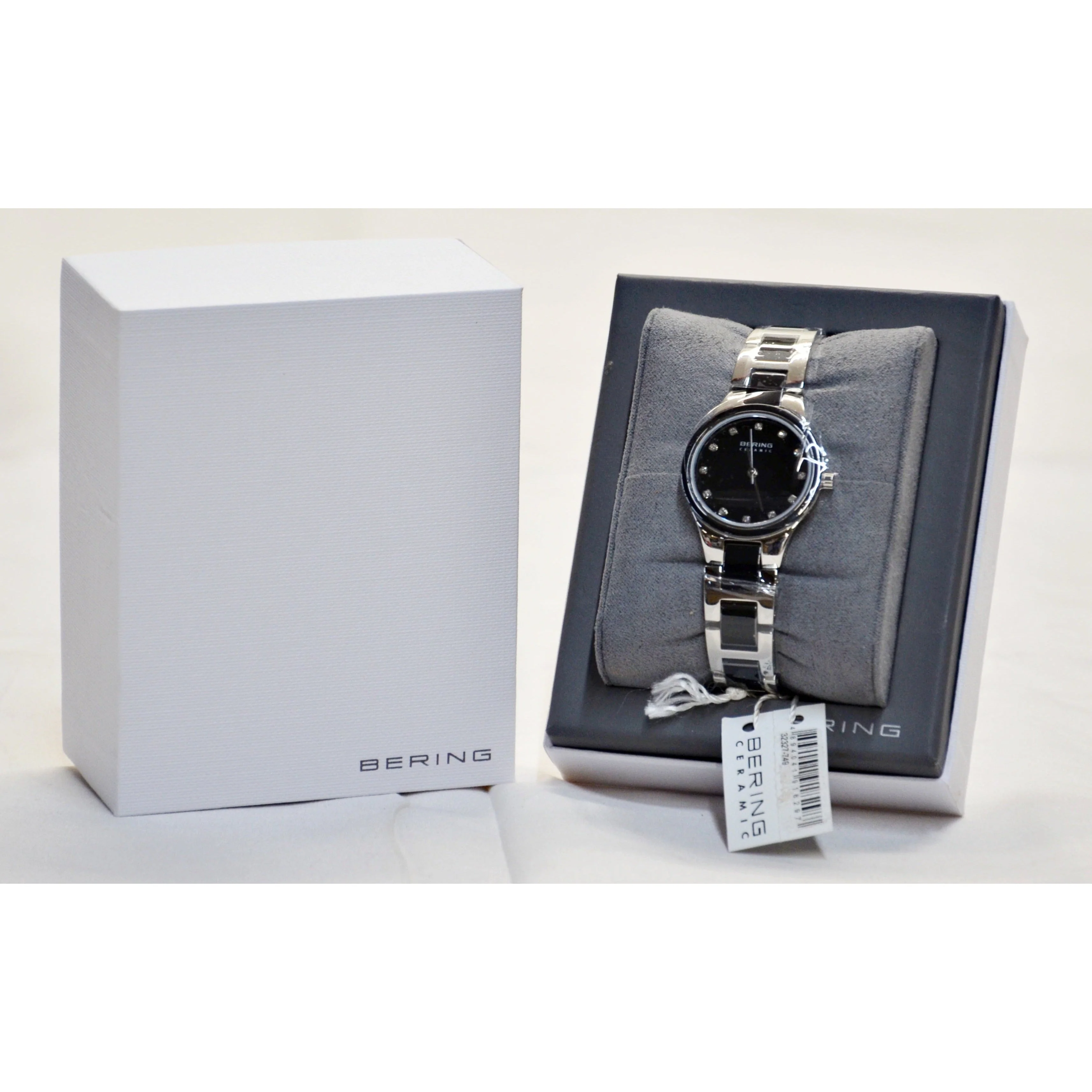 BERING Ladies'  Slim Watch/  Black Dial with Ceramic & Swarovski Indexes - Image 2