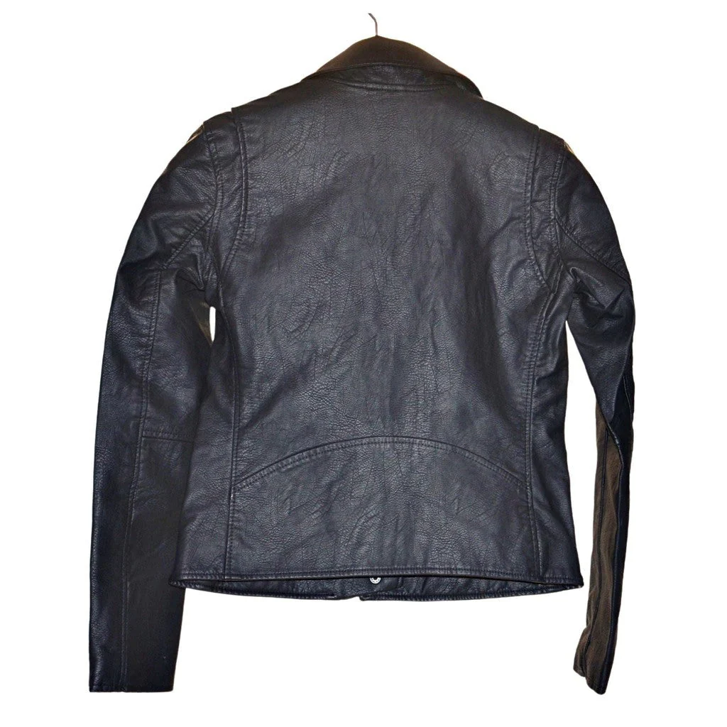 BlankNYC Women's Faux Leather Moto (Onyx) Jacket  - L  Black - Image 3