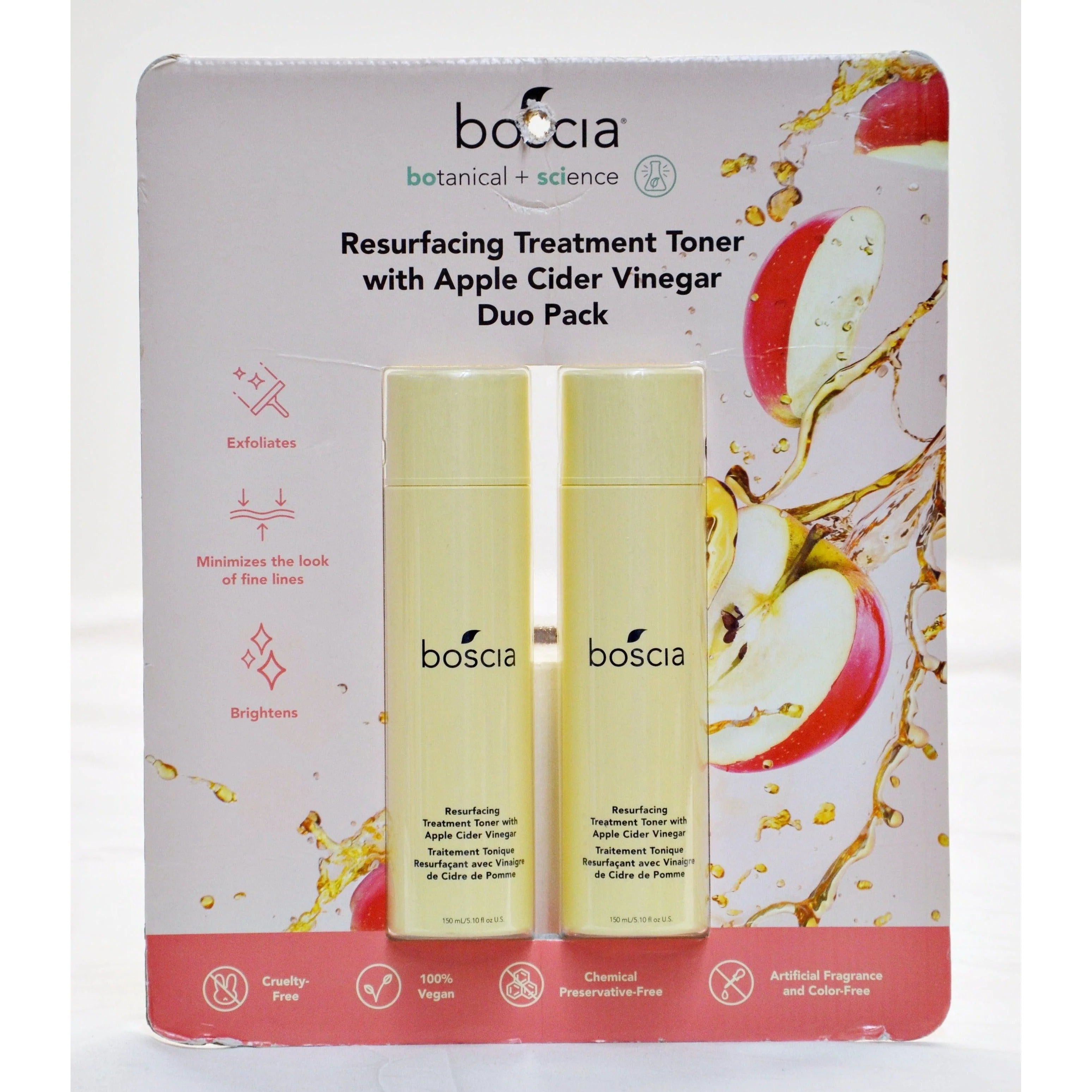 Boscia Resurfacing Treatment Toner With Apple Cider Vinegar, 150ml (2 Pack) - Image 2