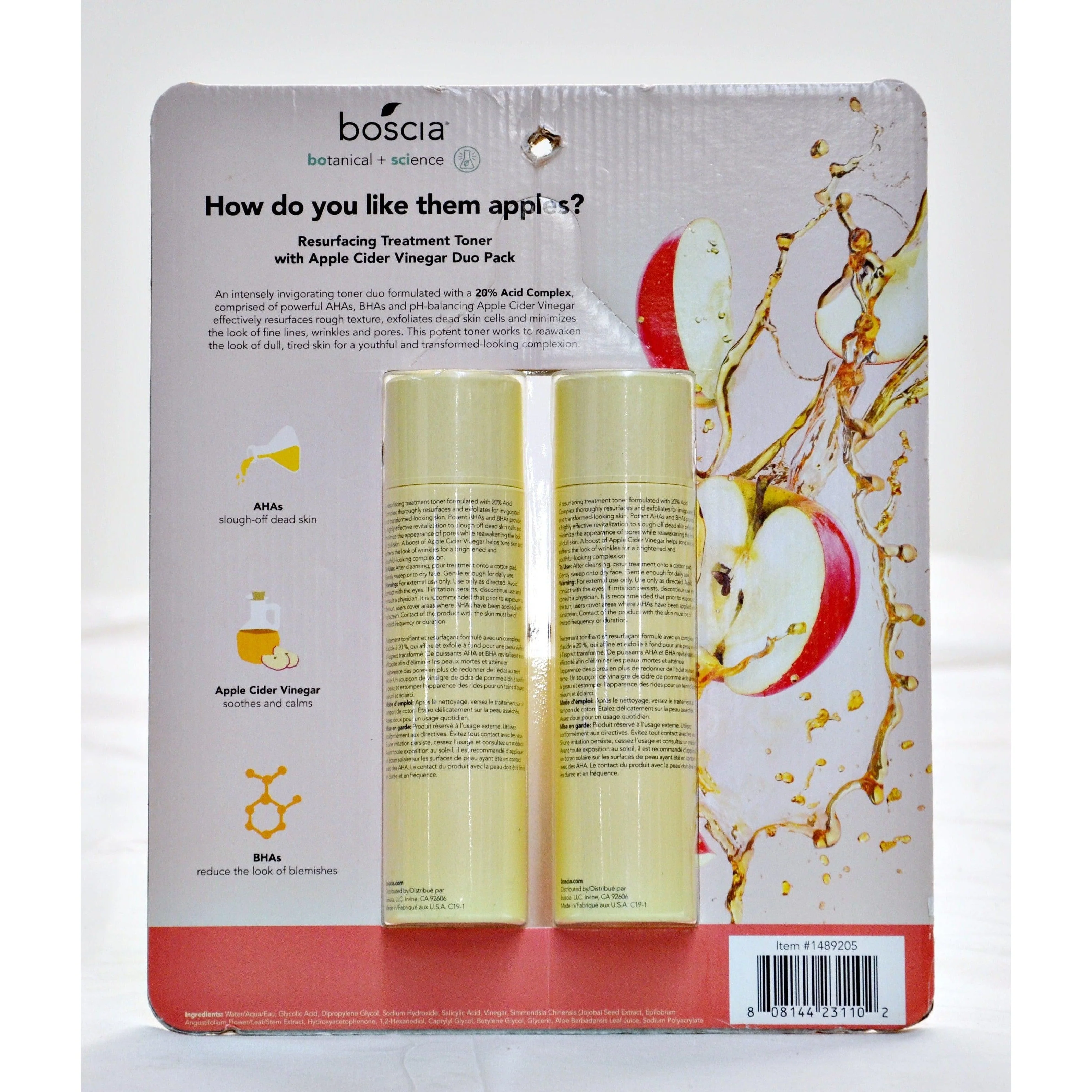 Boscia Resurfacing Treatment Toner With Apple Cider Vinegar, 150ml (2 Pack) - Image 3