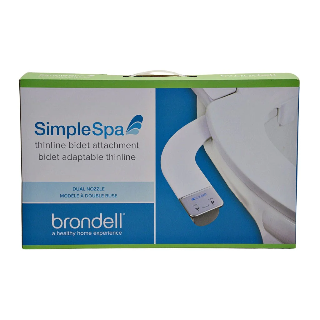 Brondell SimpleSpa Thinline Bidet Attachment with Dual Nozzles - White - Image 2