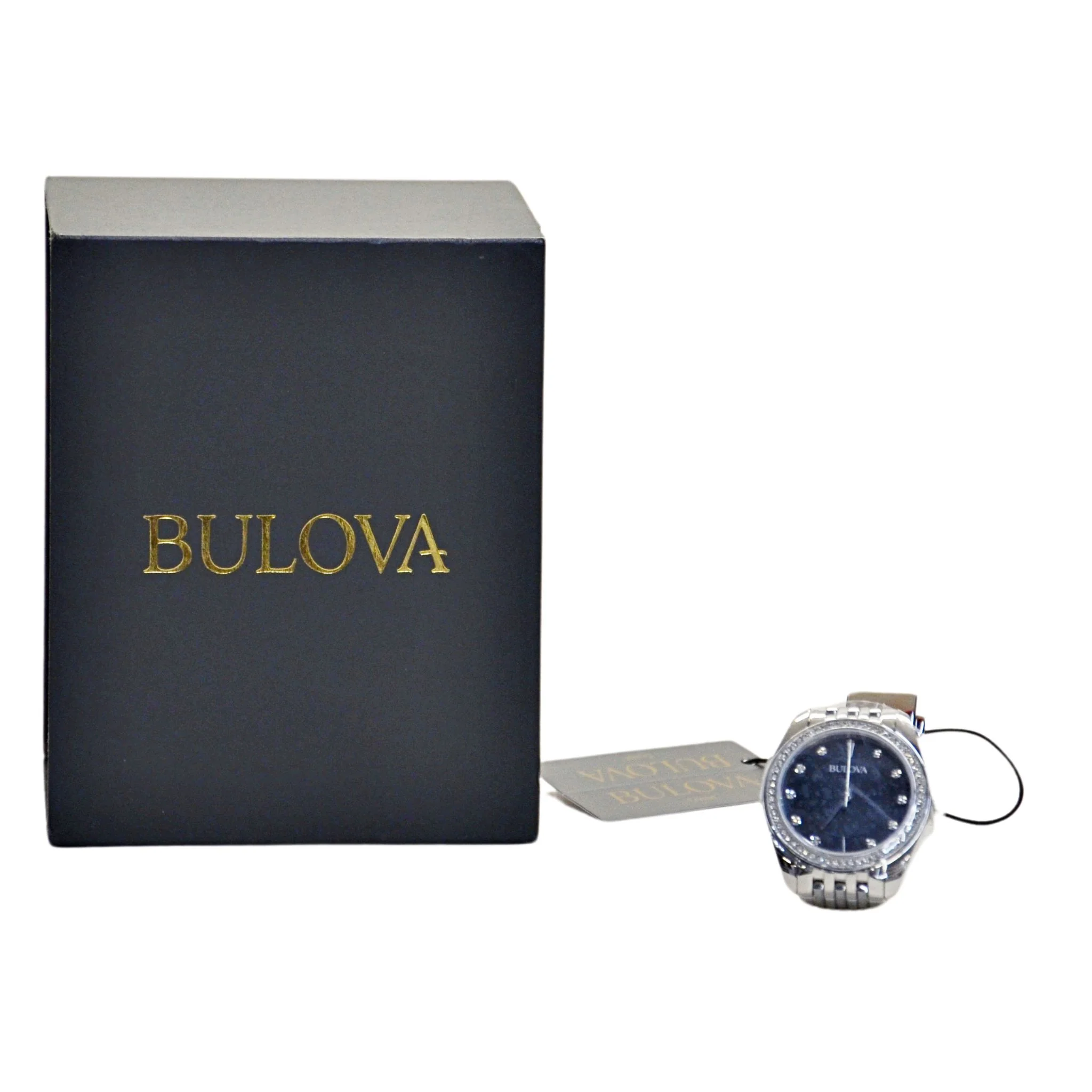 Bulova Ladies 96L317 Watch Black Dial