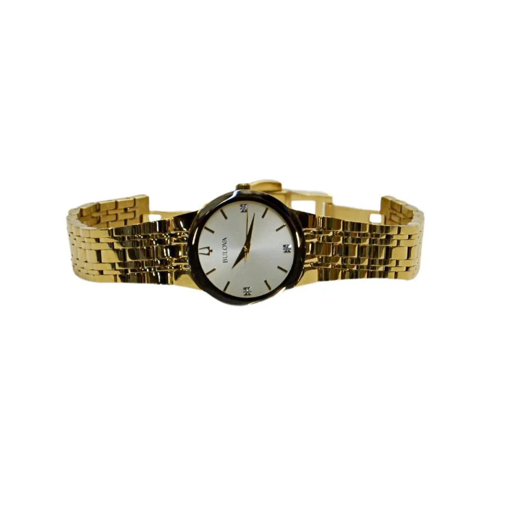 Bulova Ladies (97P159) Modern Gold-Tone Watch - Image 4