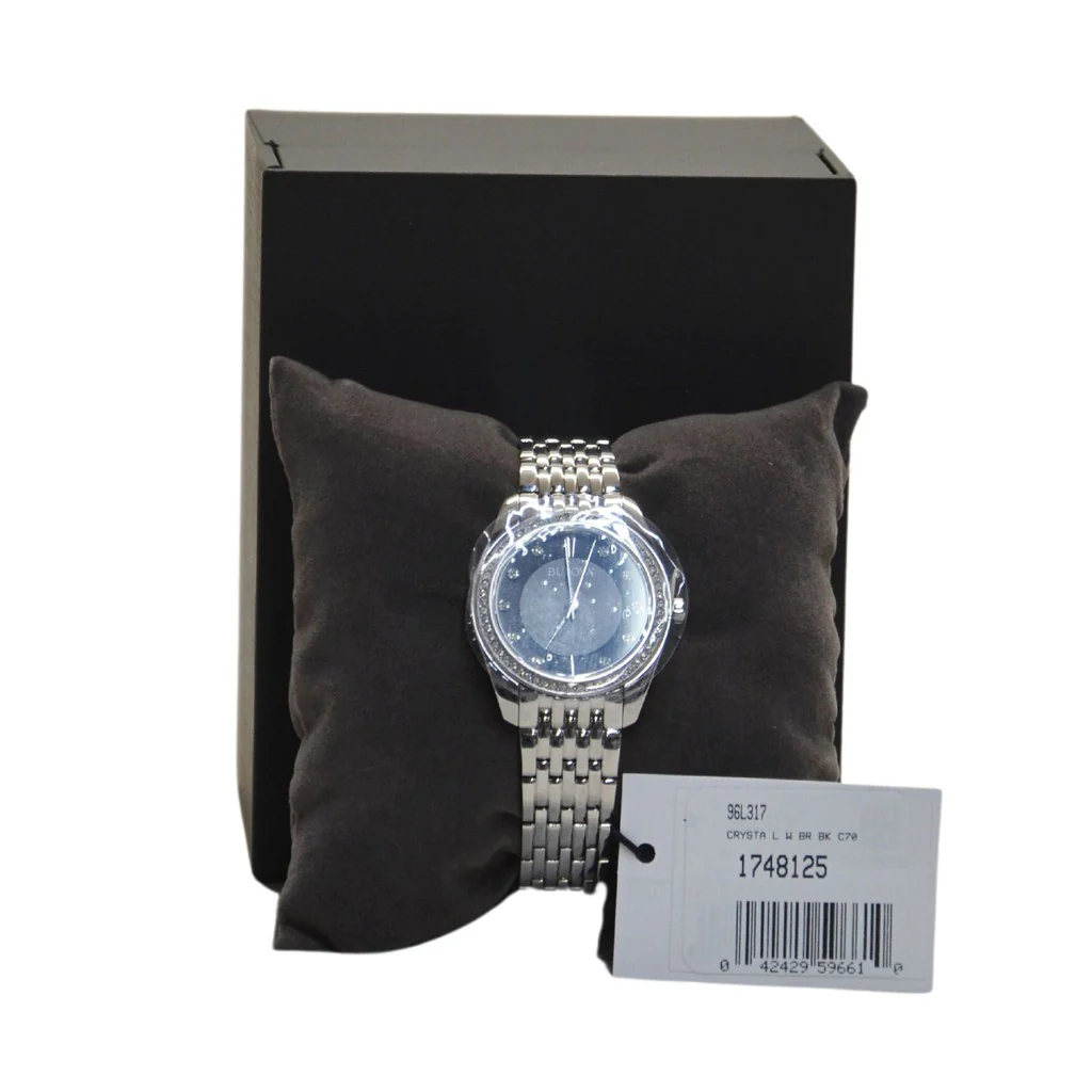 Bulova Ladies Black Dial Watch 96L317 - Image 2