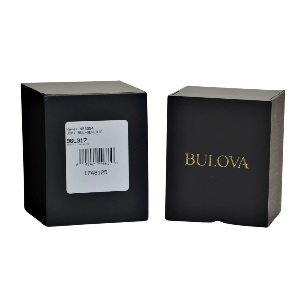 Bulova Ladies Black Dial Watch 96L317 - Image 7