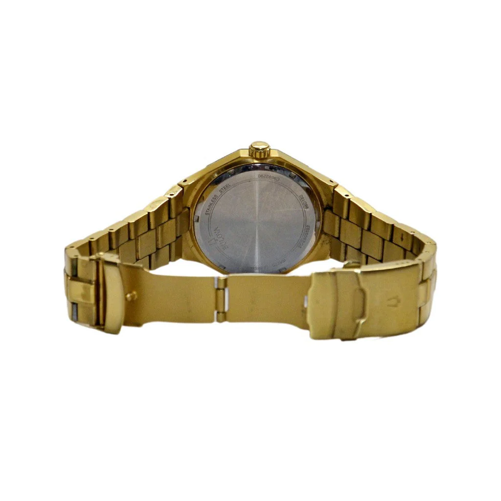 Bulova Men’s SS Classic Quartz 98D182 Gold Tone Watch - Image 3