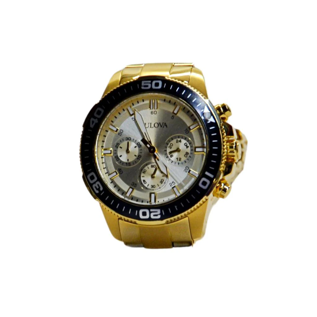 Bulova Men's 98A315 Sport Watch Gold/Black - Image 3