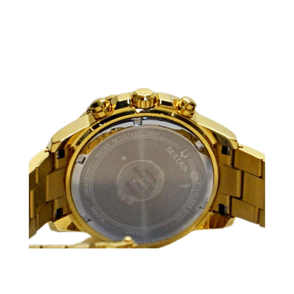 Bulova Men's 98A315 Sport Watch Gold/Black - Image 7